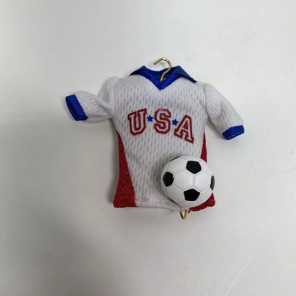 GET YOUR KICKS USA SOCCER Jersey and Ball Hallmark Keepsake Ornament Dated 2006